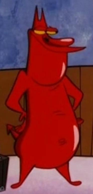 Does the red guy from cow and chicken i am weasel seem v0 tu3x5llbpyge1