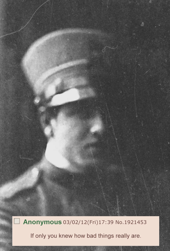Evola around the height of his depression late 1918