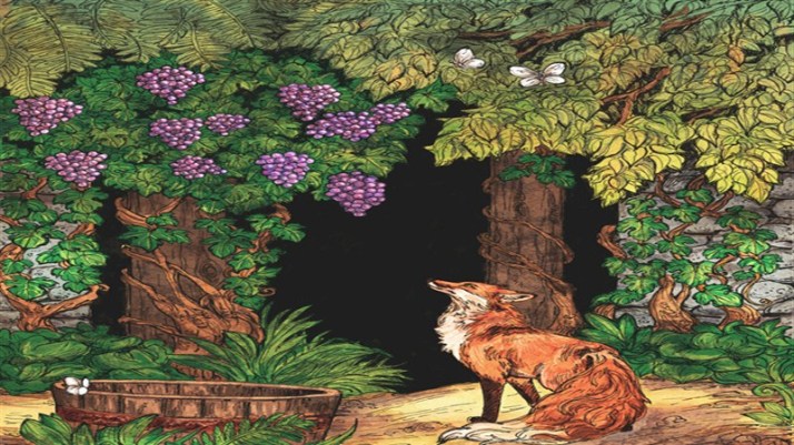 Fox and the grapes story