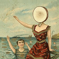 In the aeroplane over the sea album cover copy