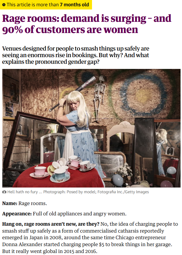 Rage rooms 4 women